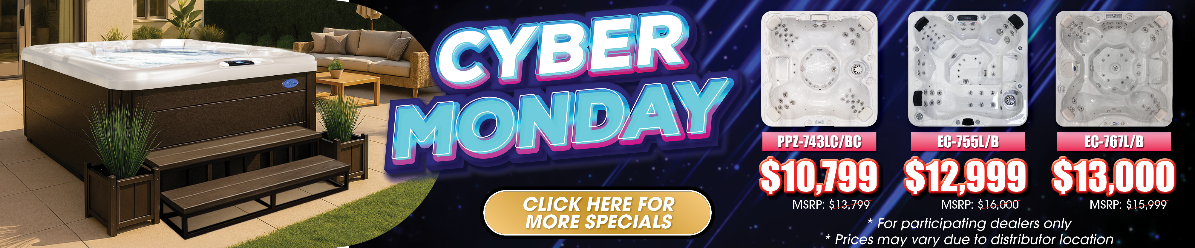 Calspas hot tub being used in a family setting - Newark